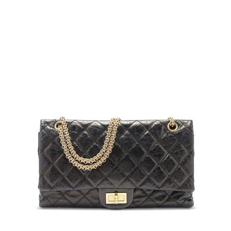 chanel reissue black gold 227